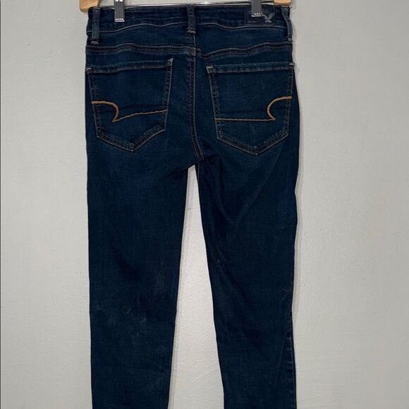 American Eagle Outfitters Blue Skinny Jeans Classic Fit - Picture 9 of 12
